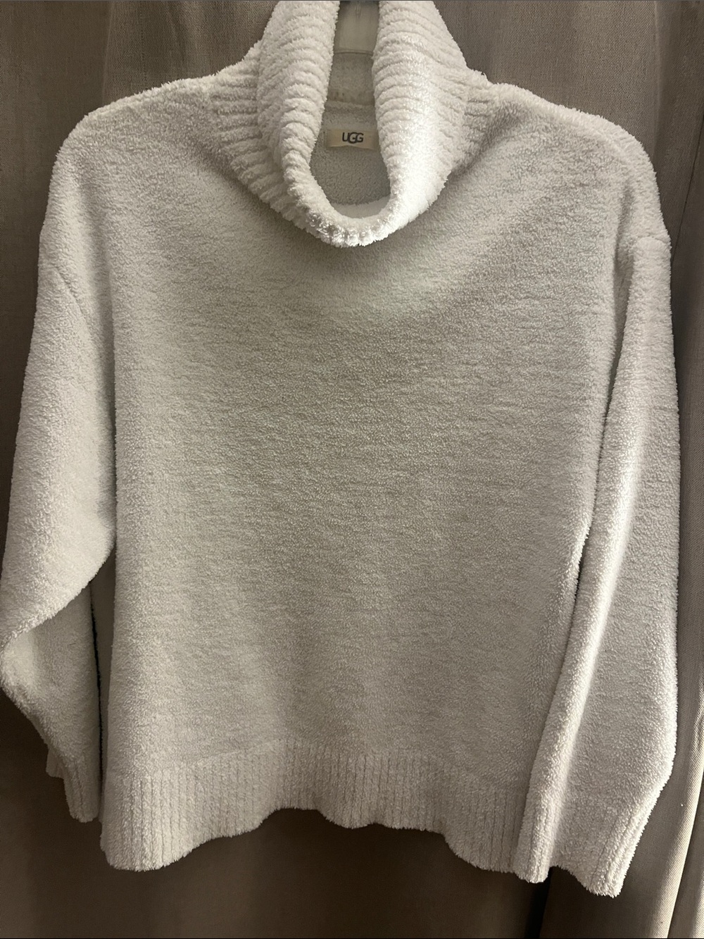 UGG Cream Plush Cowl Neck Sweater